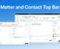 Matter and Contact Top Bar
